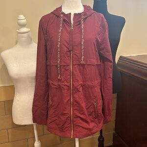 Ashley sunrise Collection lightweight jacket XL, Maroon